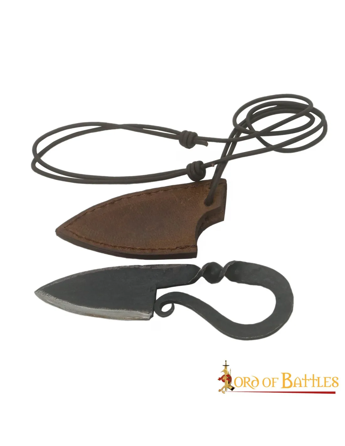 Cuchillo Vikingo en hierro forjado con funda
