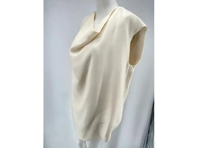 Céline Camiseta CELINE.fr 40 Viscosa Crudo 
