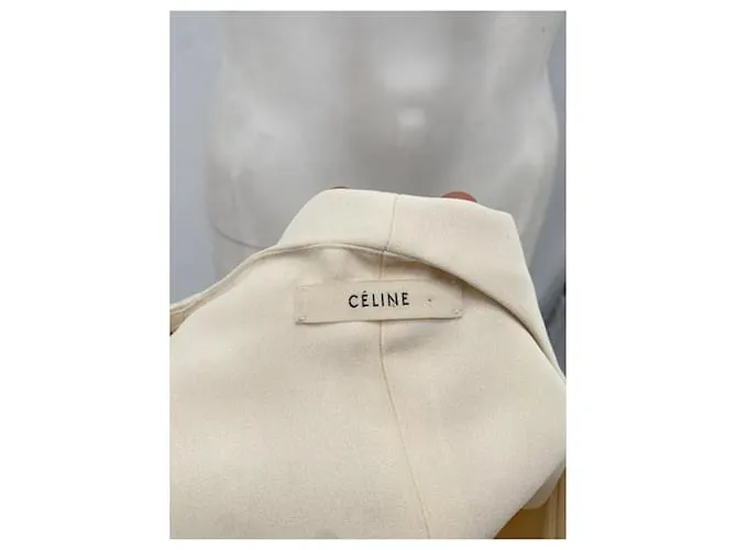 Céline Camiseta CELINE.fr 40 Viscosa Crudo 