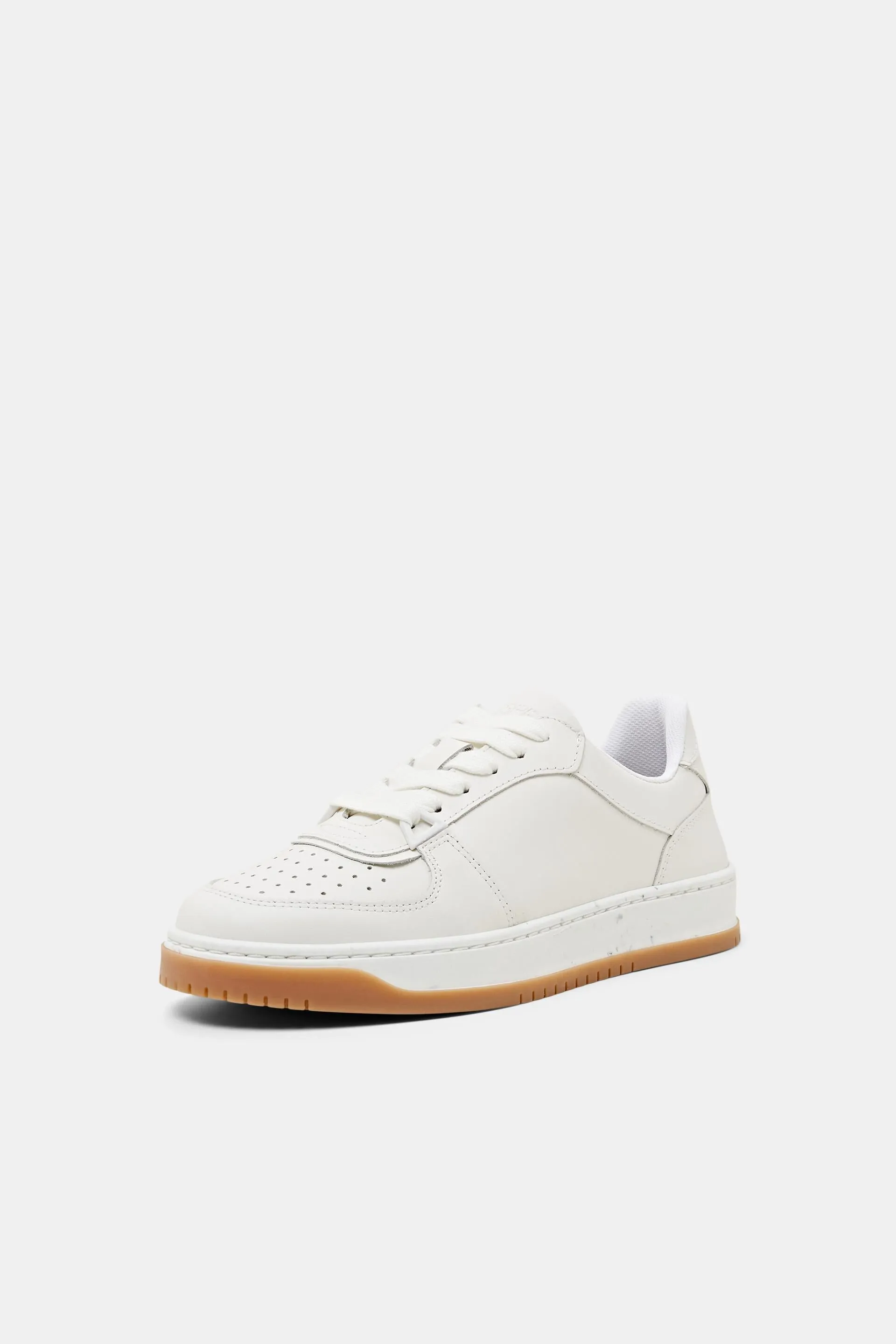 Deportivas de piel con cordones