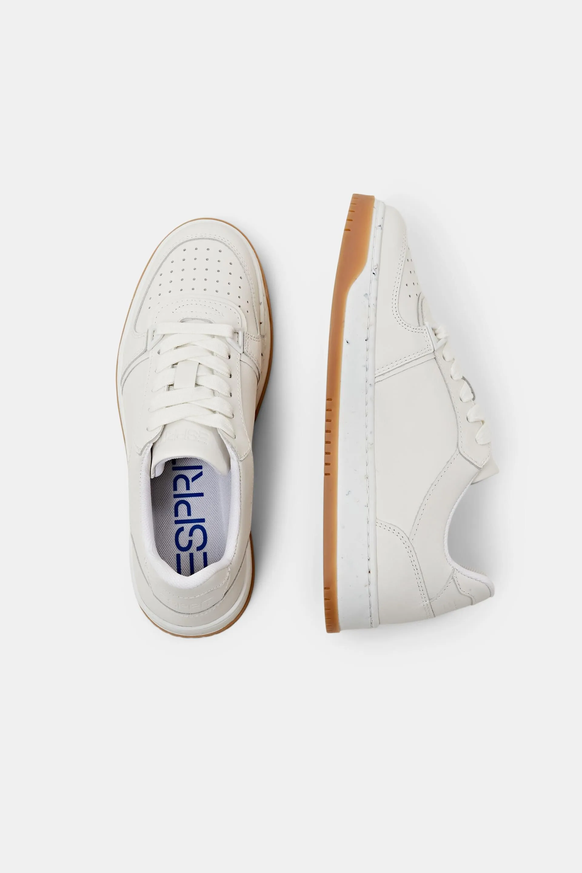 Deportivas de piel con cordones