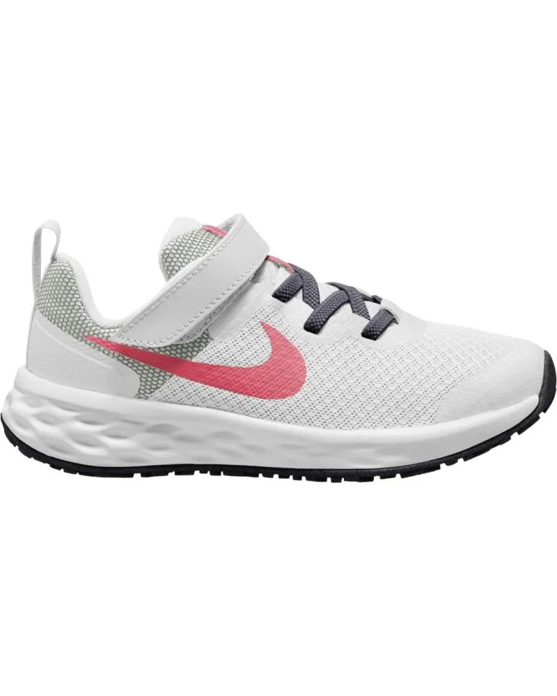 DEPORTIVAS NIKE  DE NIñA Y NIñO DD1095101 REVOLUTION 6 WHITESEA CORALGRIDIRONLASER ORANGE 