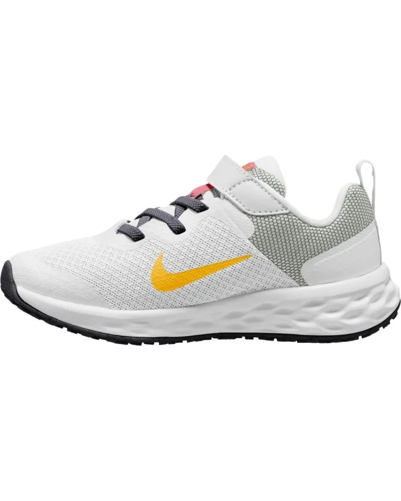 DEPORTIVAS NIKE  DE NIñA Y NIñO DD1095101 REVOLUTION 6 WHITESEA CORALGRIDIRONLASER ORANGE 