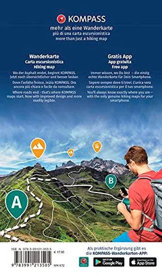 ed. kompass Dolomitas Mapas (672) 4x 1:35000