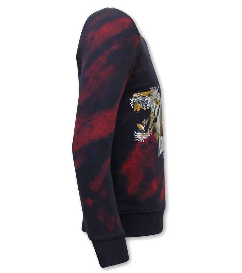 EXCLUSIVO PARA HOMBRES SKULL TIGER  3680  ROJO