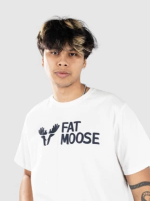 Fat Moose Fm Logo Organic Camiseta