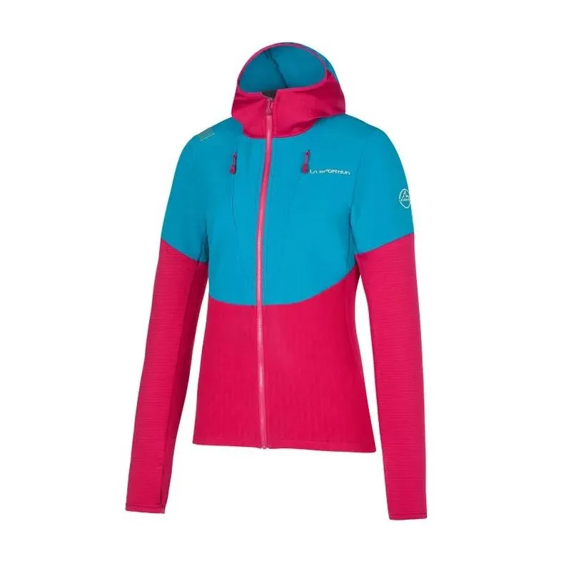 Forro polar La Sportiva Session Tech Hoody (Cherry/Crystal) Mujer
