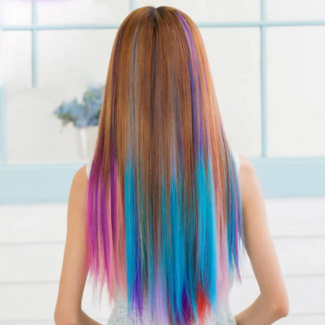 Fresh Many Colors Clip Hair Extensions