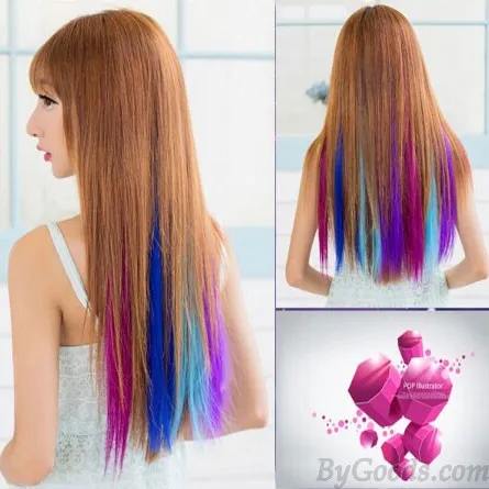 Fresh Many Colors Clip Hair Extensions