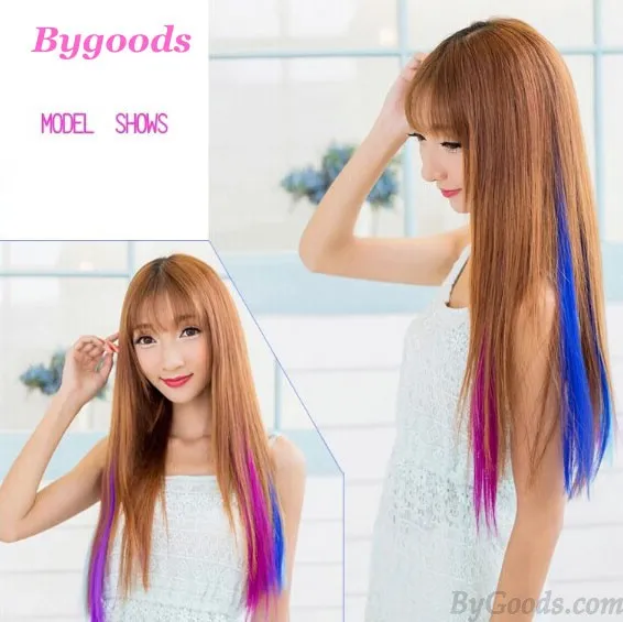 Fresh Many Colors Clip Hair Extensions