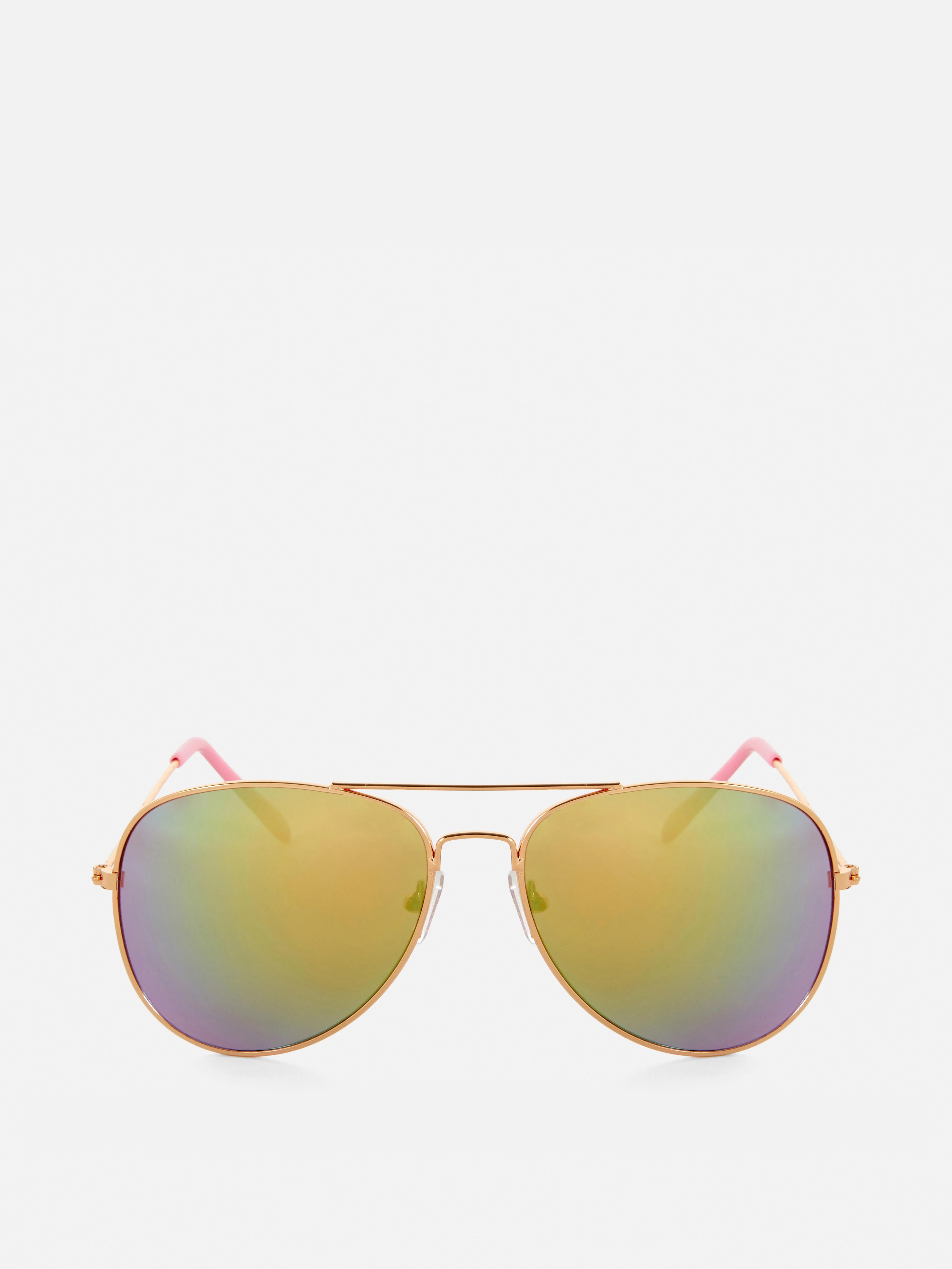 Gafas de sol con lentes arcoíris de estilo aviador