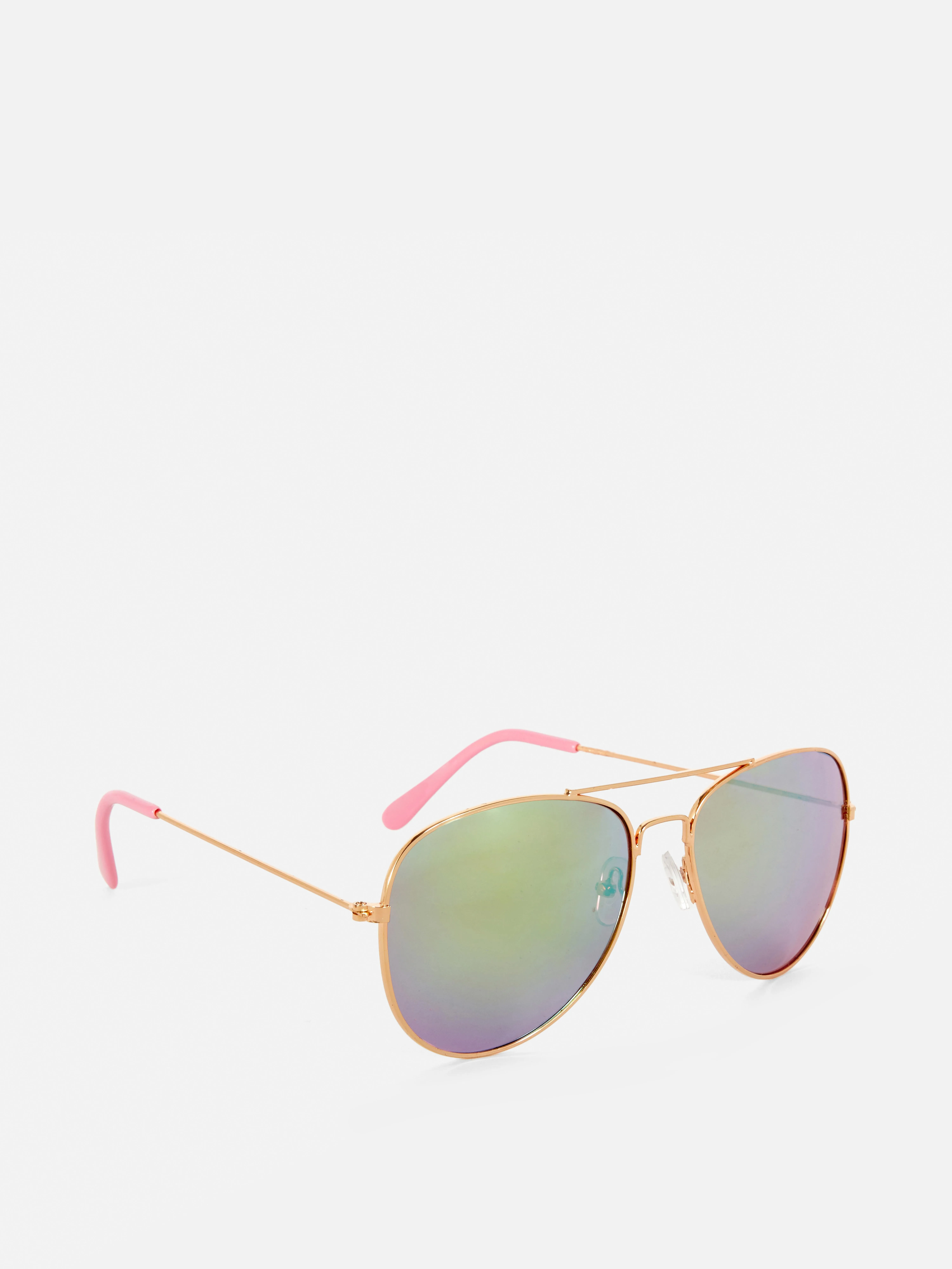 Gafas de sol con lentes arcoíris de estilo aviador