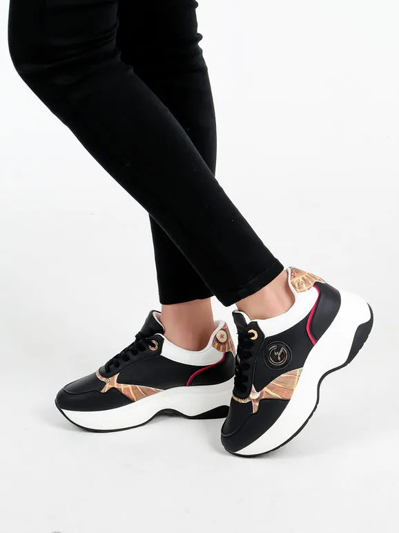 Gattinoni Zapatillas de mujer con cordones y plataforma.