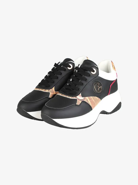 Gattinoni Zapatillas de mujer con cordones y plataforma.