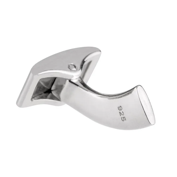 Gemelos Médico Caduceo plata de ley