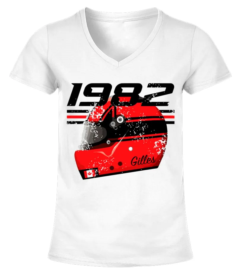 Gilles Villeneuve WT Camiseta cuello pico Mujer