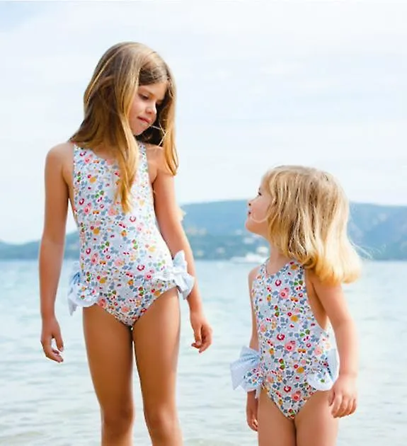 Girls'  Sport Halter One Piece  Ruffle Swimsuit