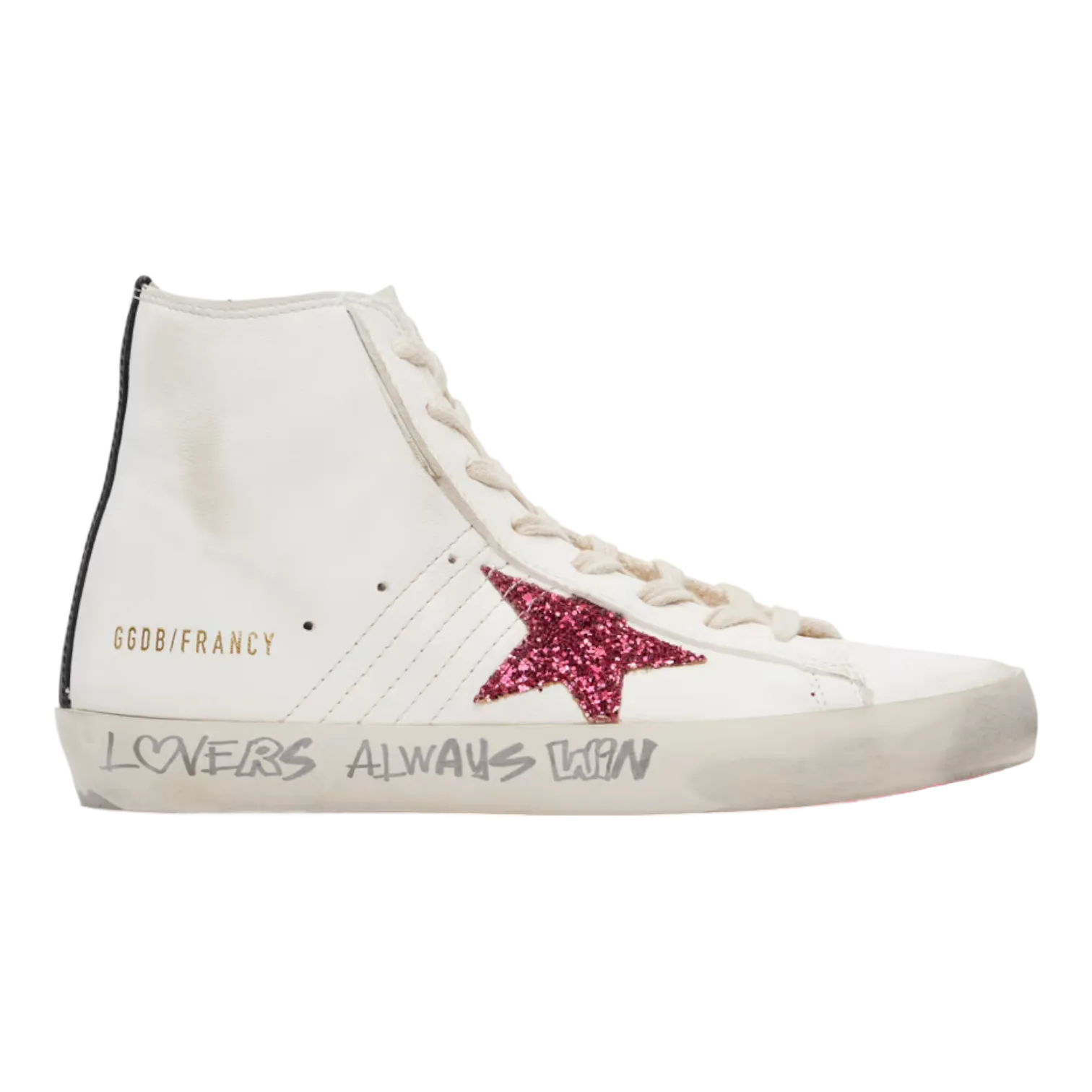 Golden Goose Francy Nappa Upper Glitter Star Leather for Women GWF00113.F004706.11540