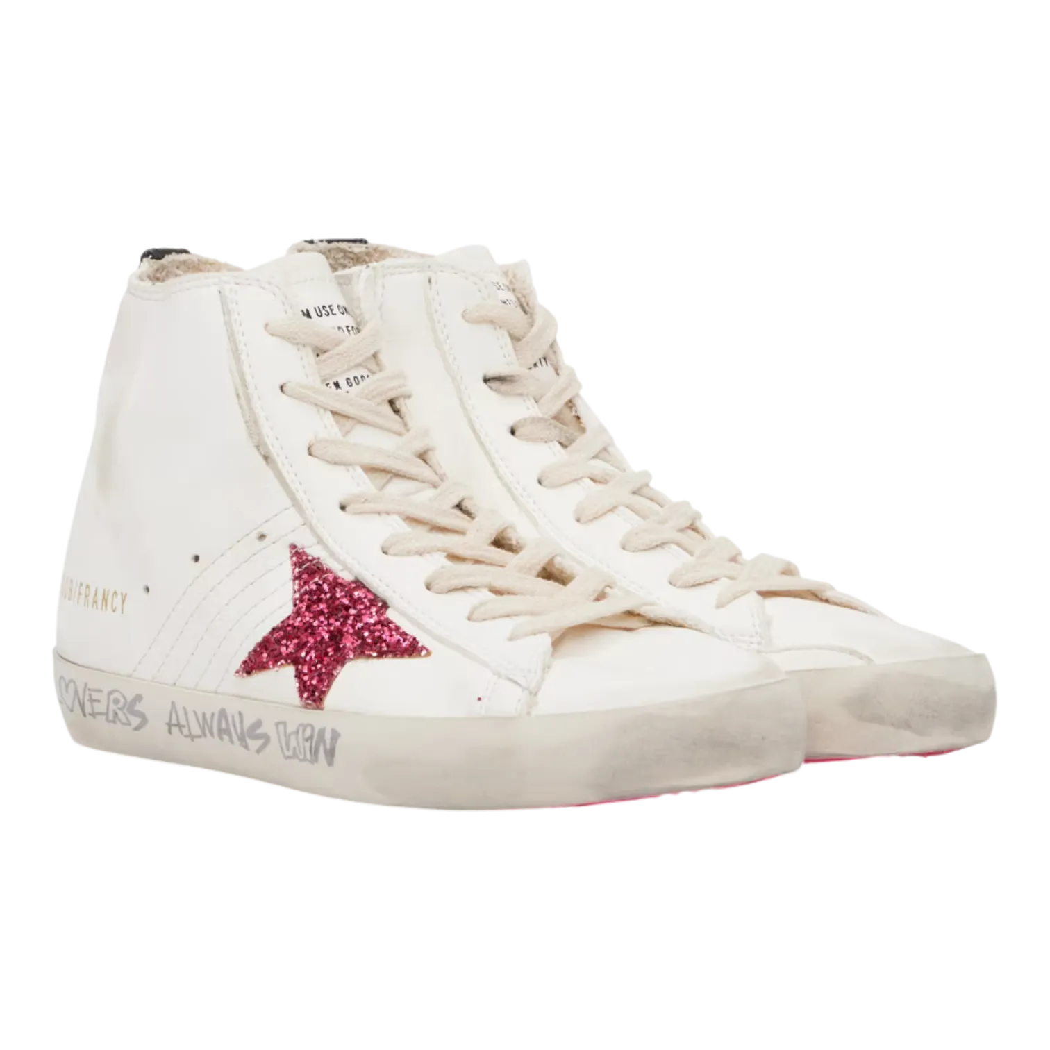 Golden Goose Francy Nappa Upper Glitter Star Leather for Women GWF00113.F004706.11540