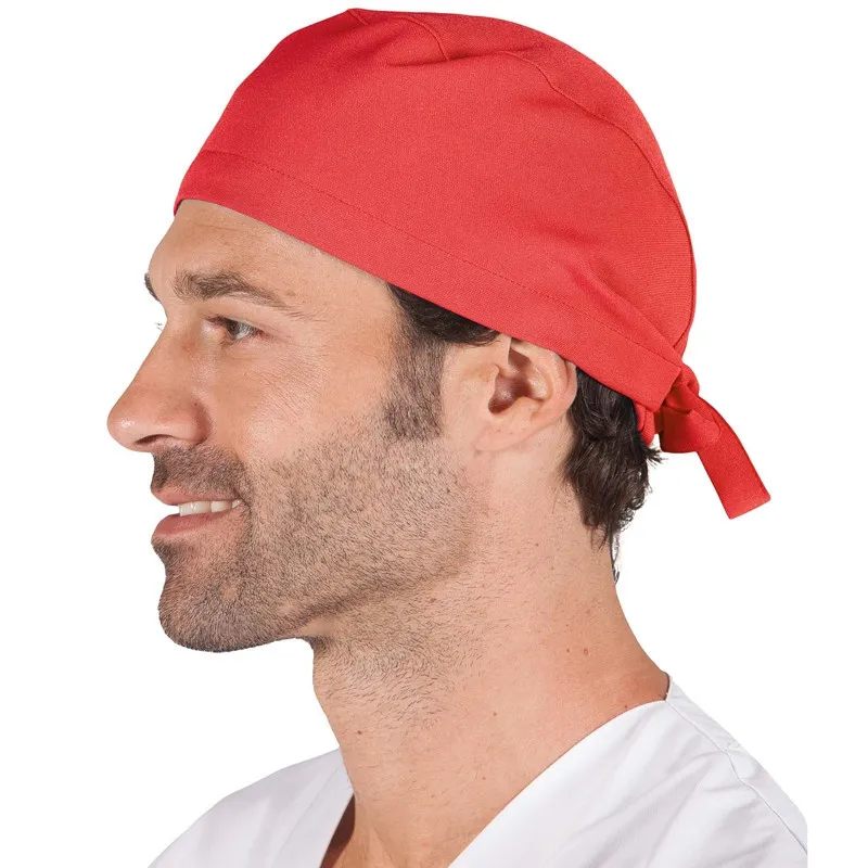 GORRO QUIRóFANO ROJO CON TIRAS  GARY'S