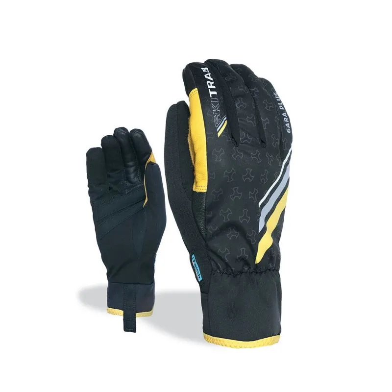 Guantes de running SKITRAB Gara Plus (negro/amarillo)