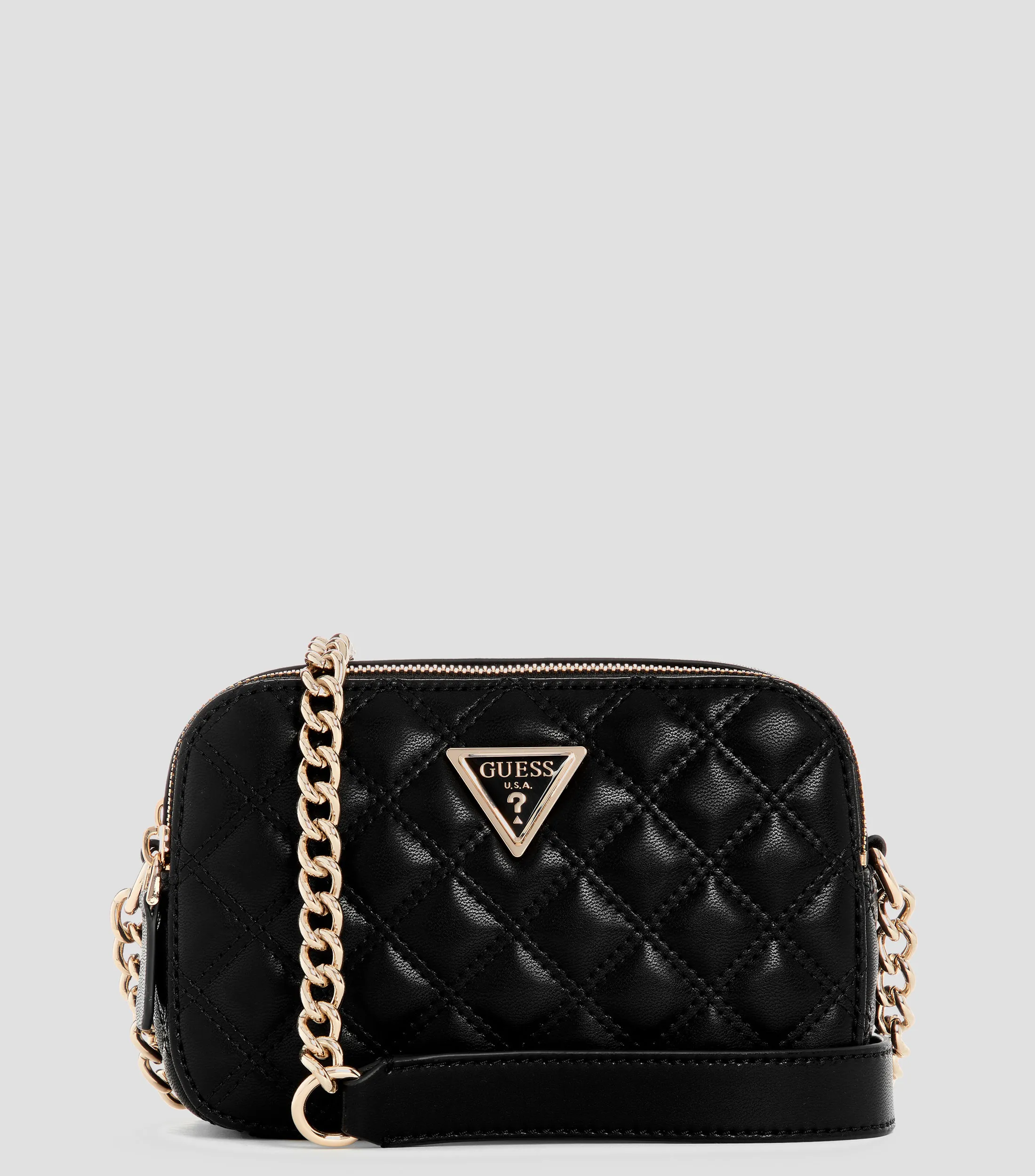 Guess Bolso crossbody negro Giully Camera capitonado Mujer