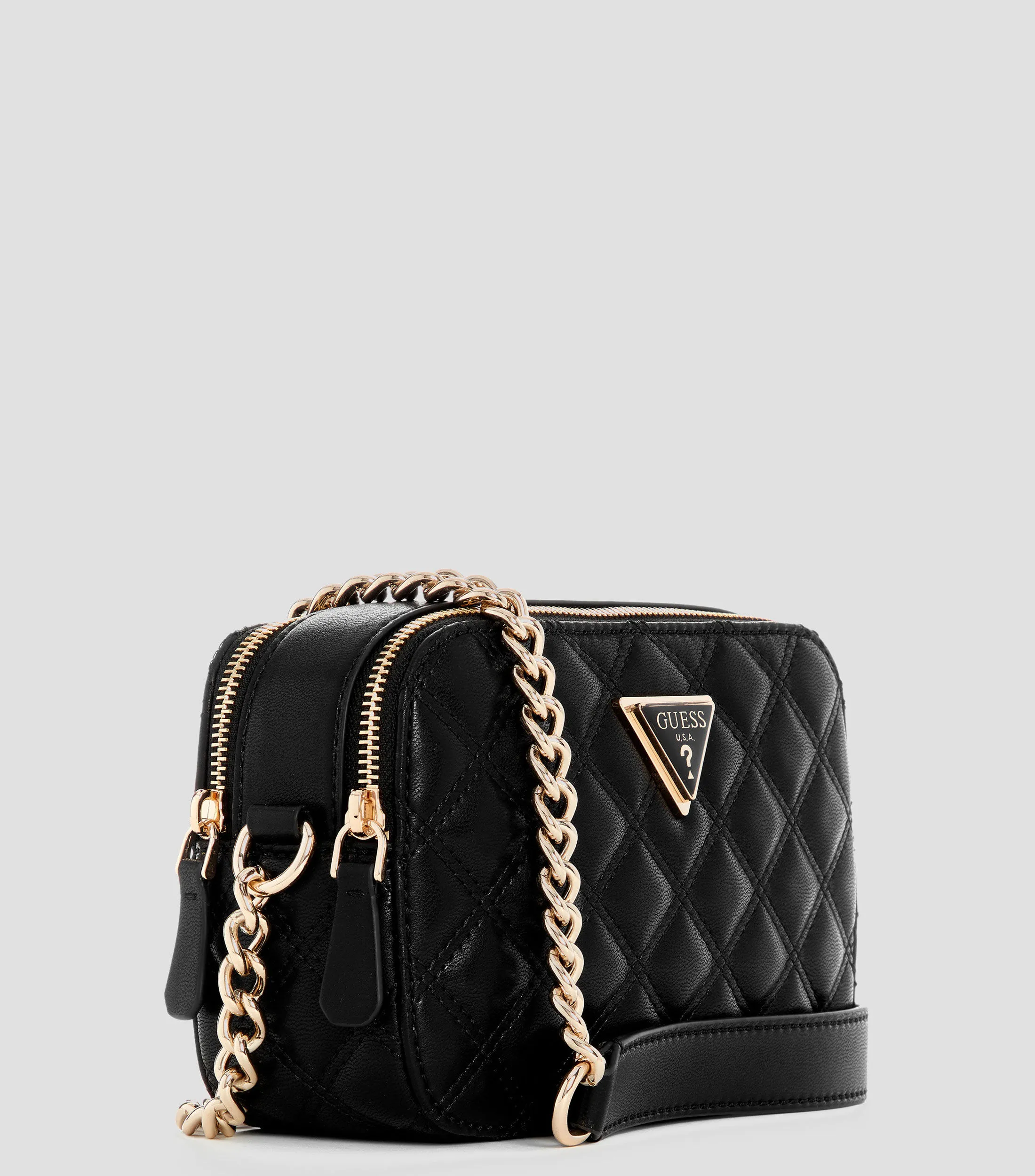 Guess Bolso crossbody negro Giully Camera capitonado Mujer