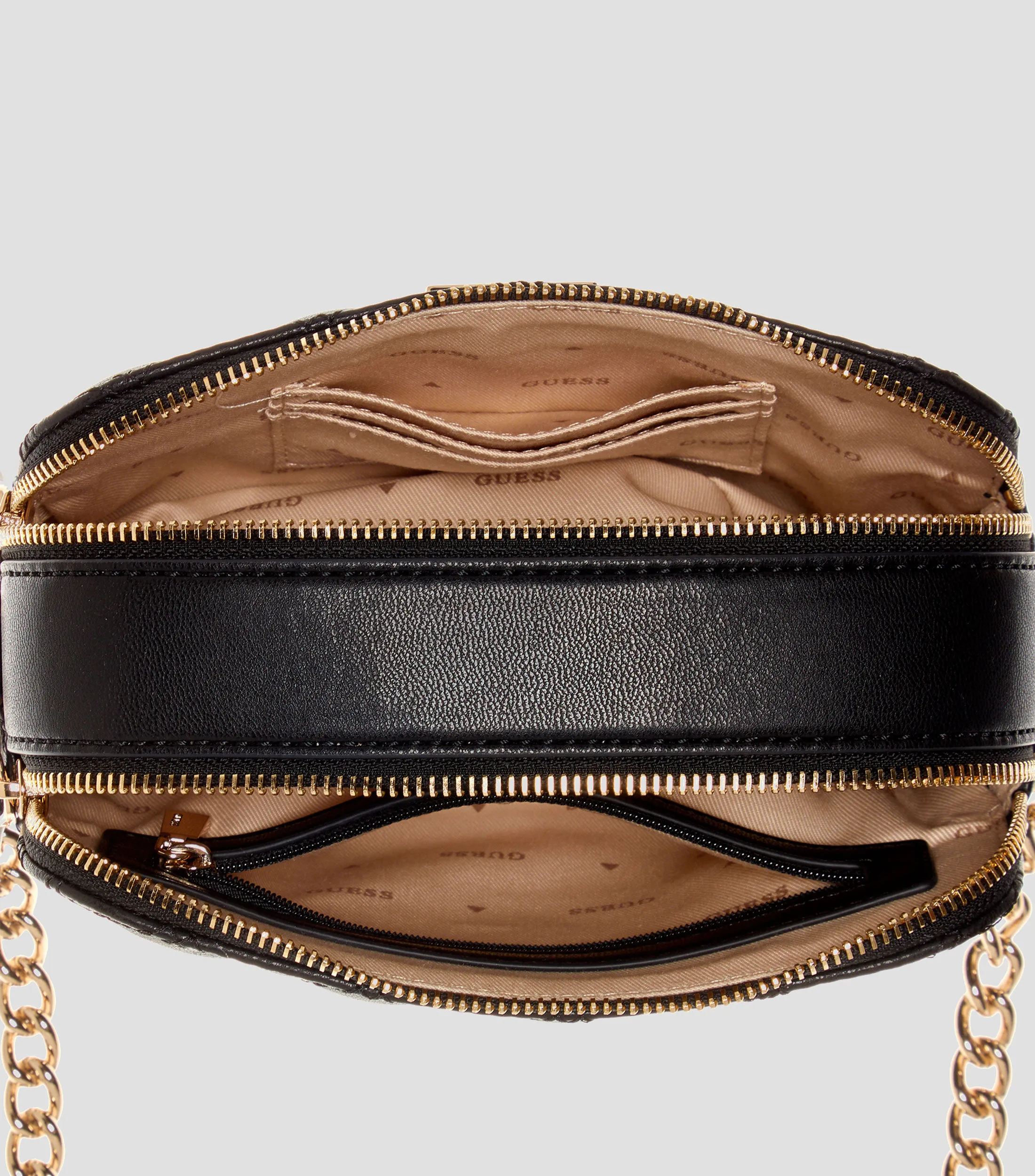 Guess Bolso crossbody negro Giully Camera capitonado Mujer