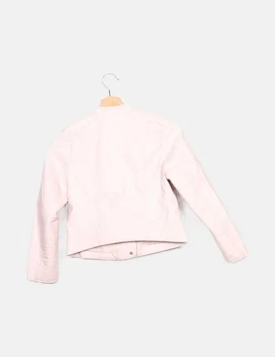 H&M Chaqueta rosa biker