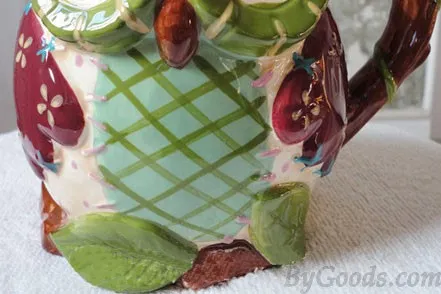 HANDPAINTED CARTOON OWL RELIEFS CERAMICS CUP