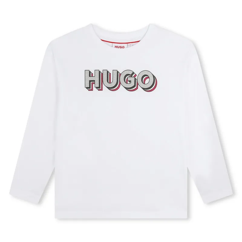 HUGO Camiseta con logo estampado