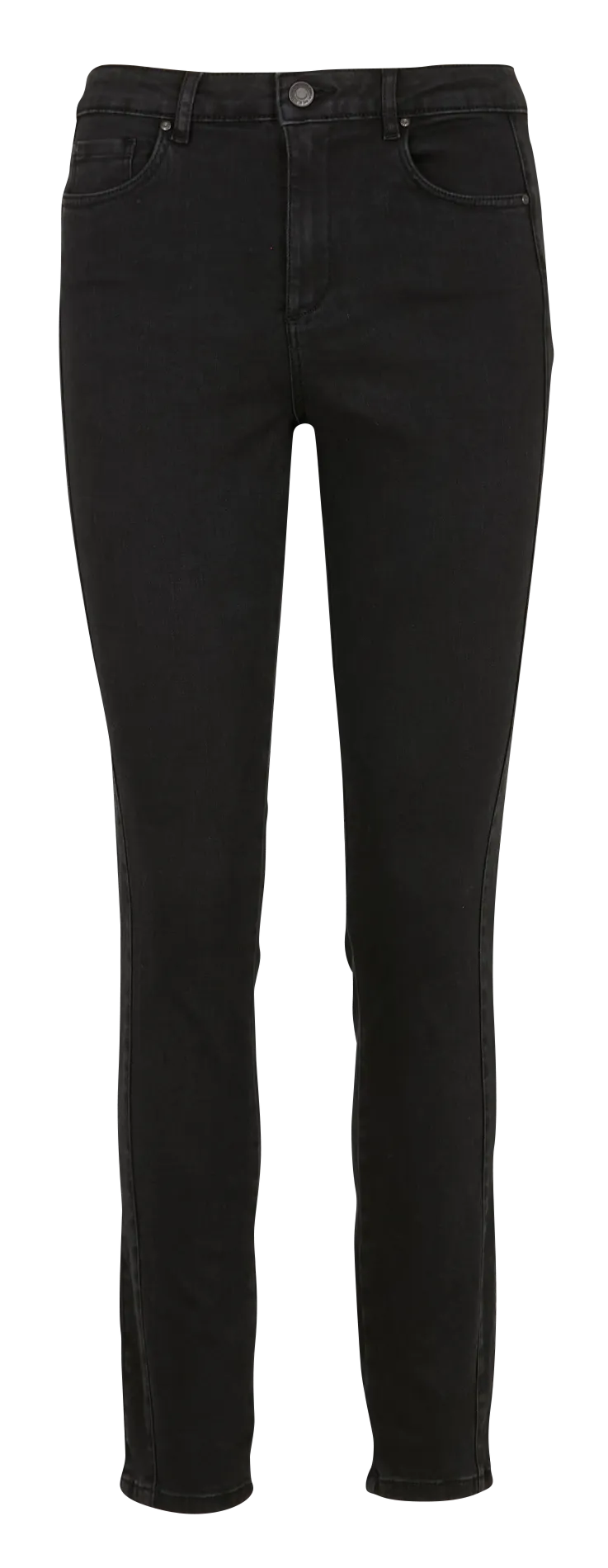 IKKS Pantalón slim de mezcla de algodón en negro