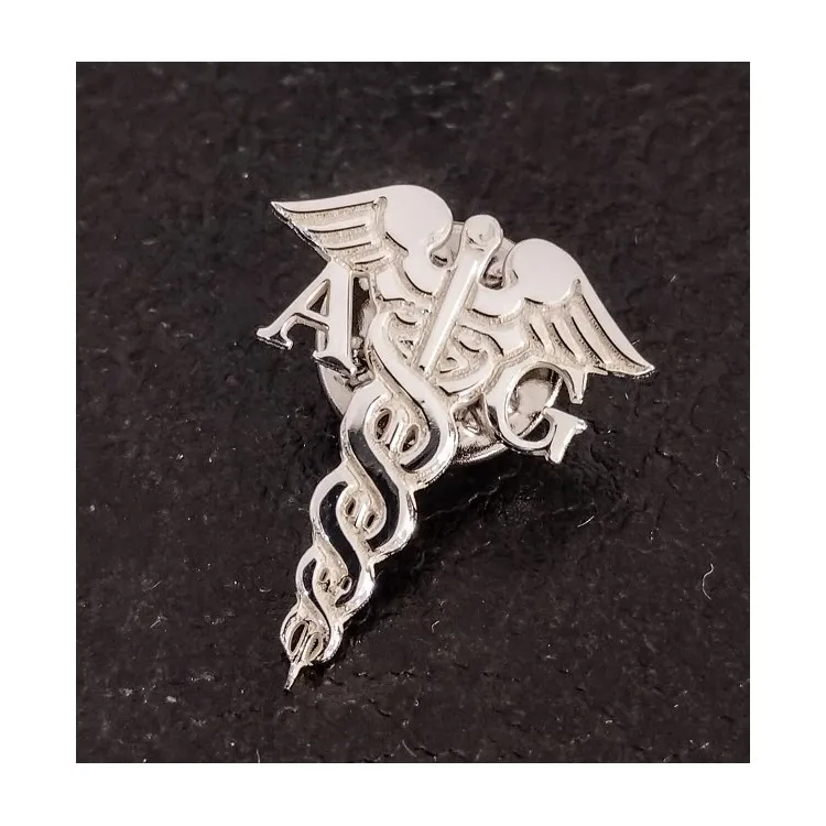 Insignia medicina personalizada en plata de ley