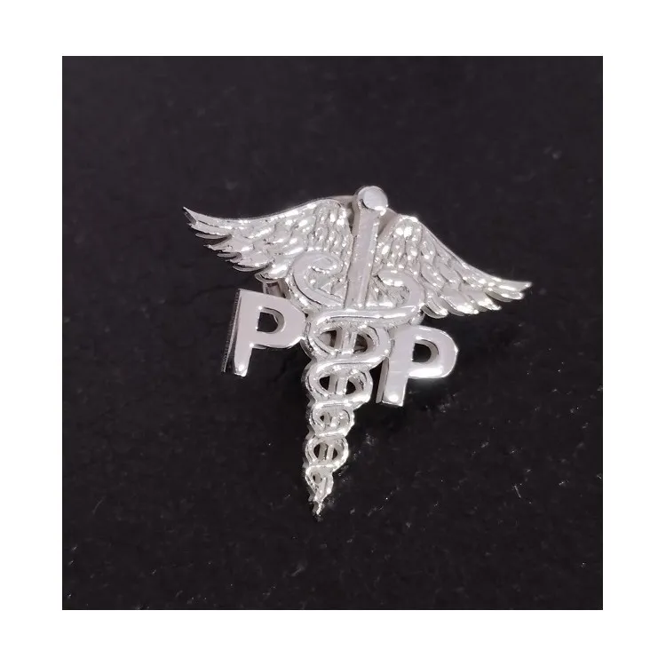 Insignia medicina personalizada en plata de ley