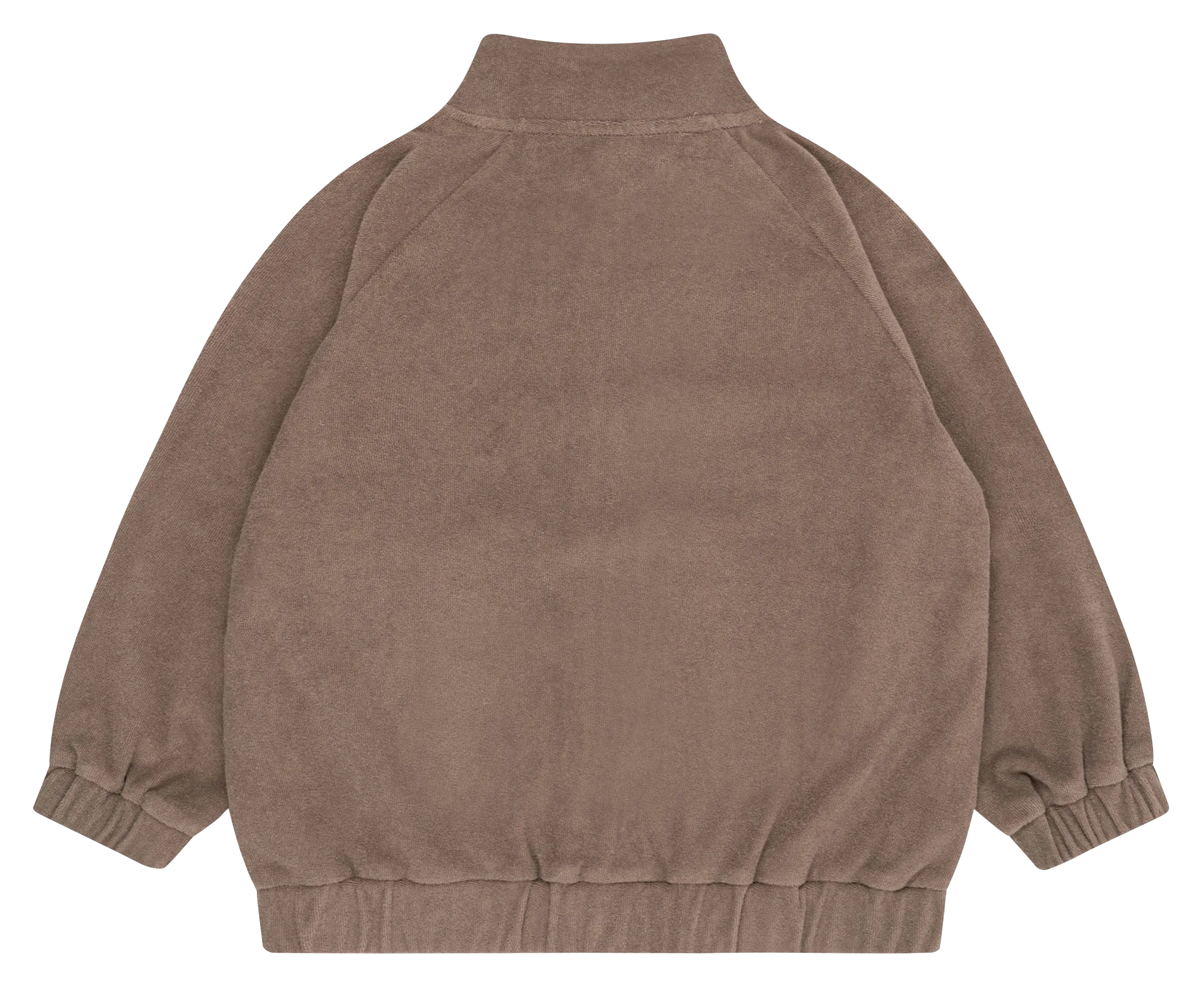 ITTY  CHAQUETA DE ALGODóN ORGáNICO CON CUELLO ALTO EN MARRON