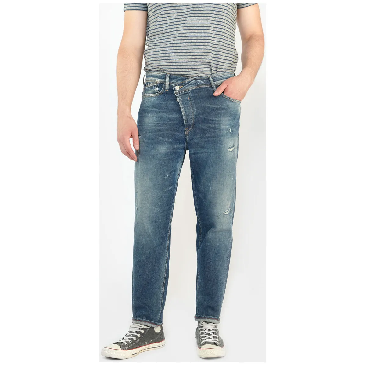 Jeans loose, ancho , 7/8