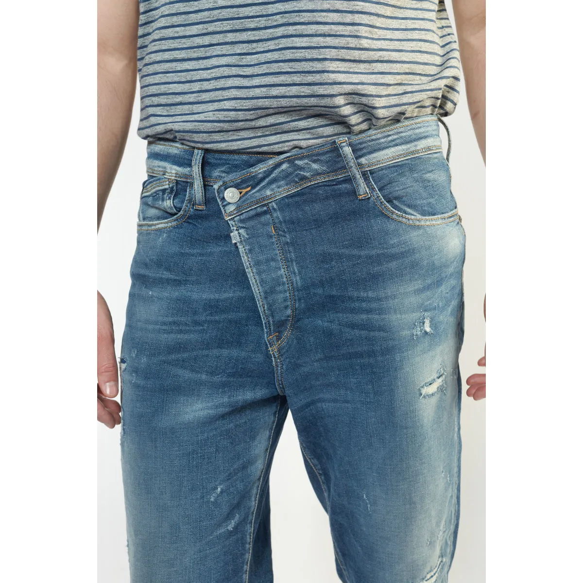 Jeans loose, ancho , 7/8
