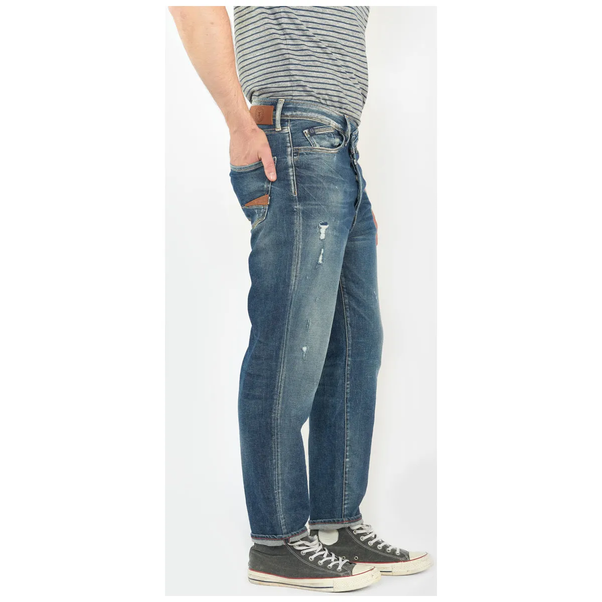Jeans loose, ancho , 7/8