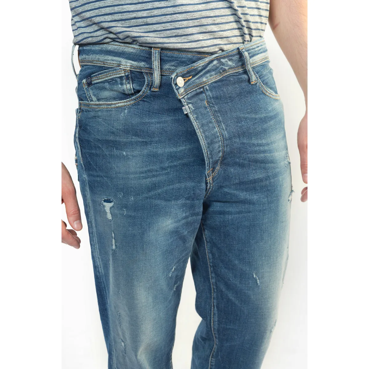 Jeans loose, ancho , 7/8