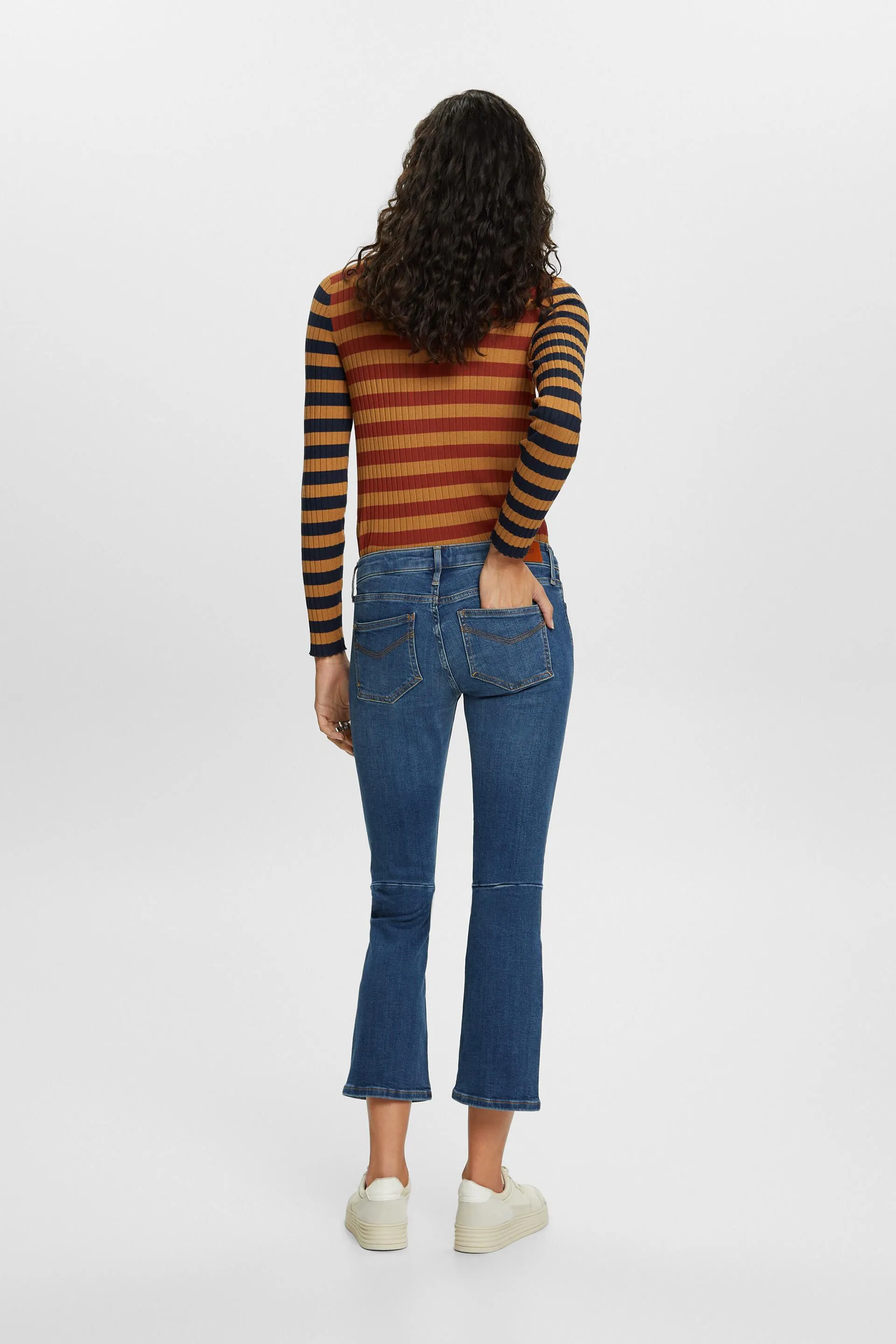 JEANS LOWRISE CROPPED BOOTCUT