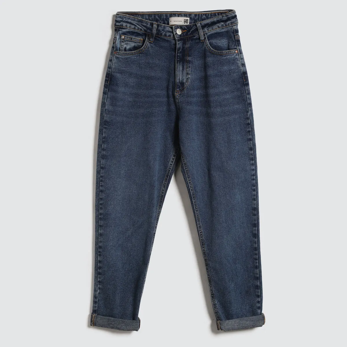 Jeans Mom Con Desgastes