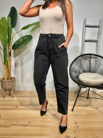 Jeans Slouchy HEINZO Negro