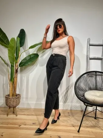 Jeans Slouchy HEINZO Negro
