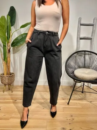 Jeans Slouchy HEINZO Negro