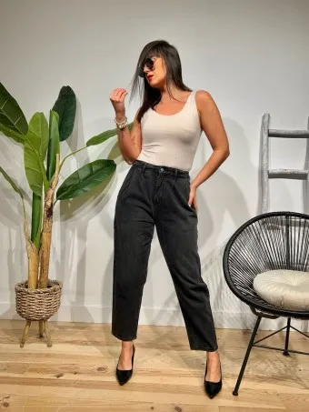 Jeans Slouchy HEINZO Negro