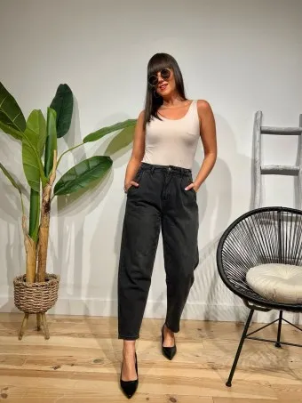 Jeans Slouchy HEINZO Negro