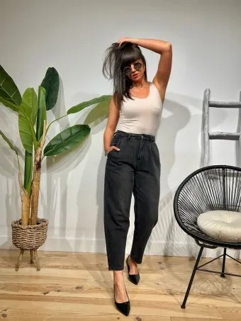 Jeans Slouchy HEINZO Negro