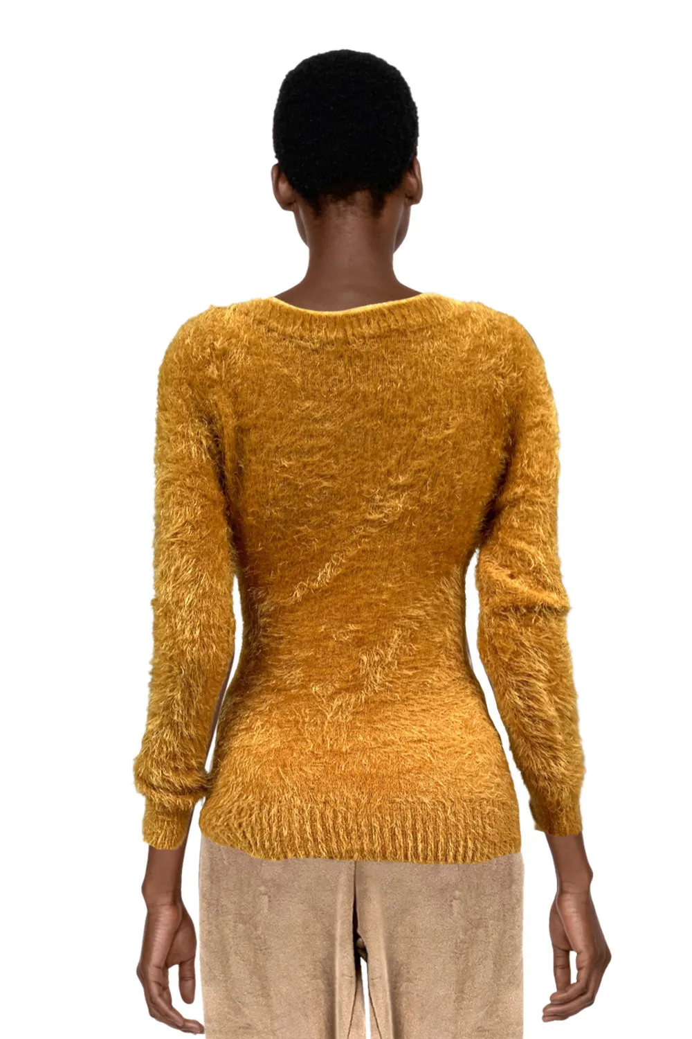 Jersey fluffy mostaza