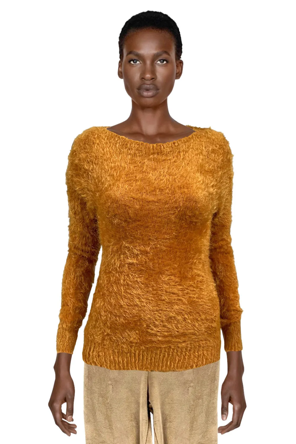 Jersey fluffy mostaza