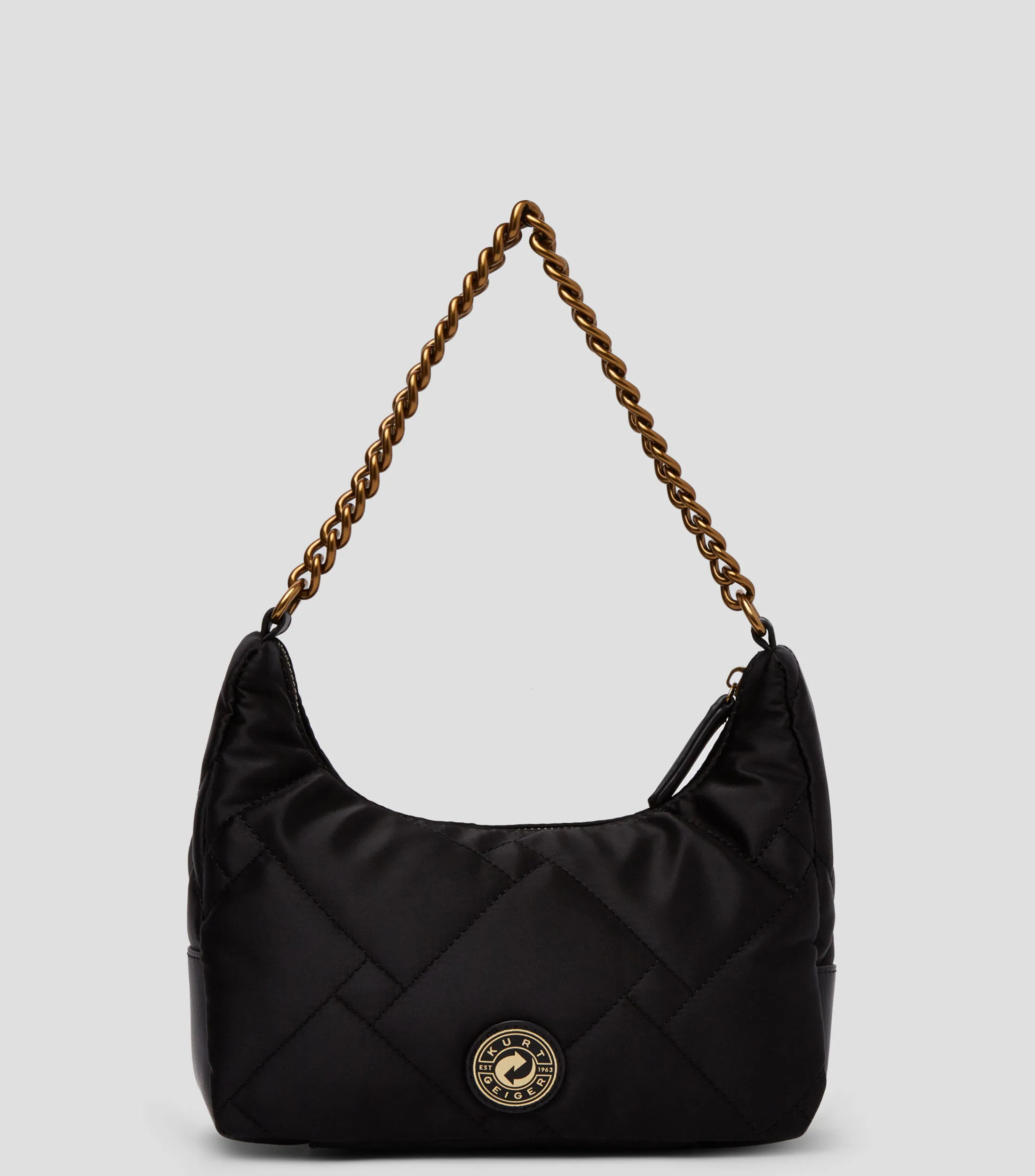 Kurt Geiger Bolso crossbody negro acolchado Mujer